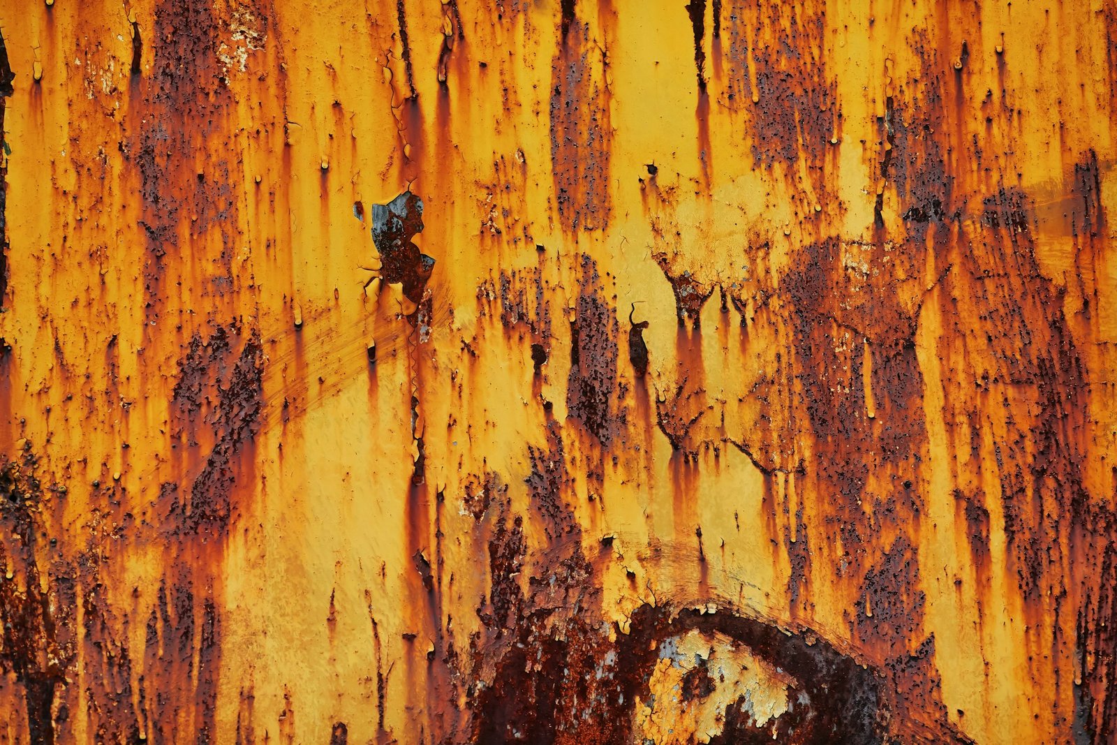 Close-up photo of rust
