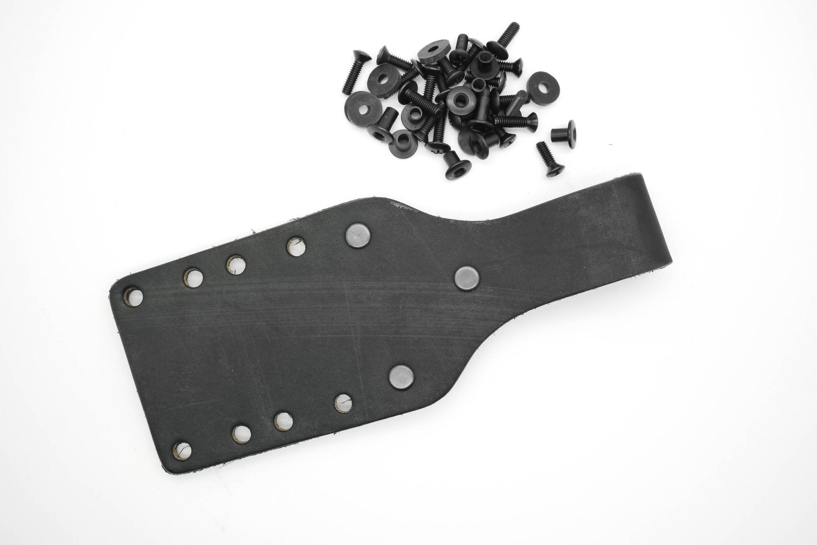 #1 Leather Backer WITHOUT Firesteel Loop, BLACK | Fits AK 5.5 / 6.5 / 8 Sheaths