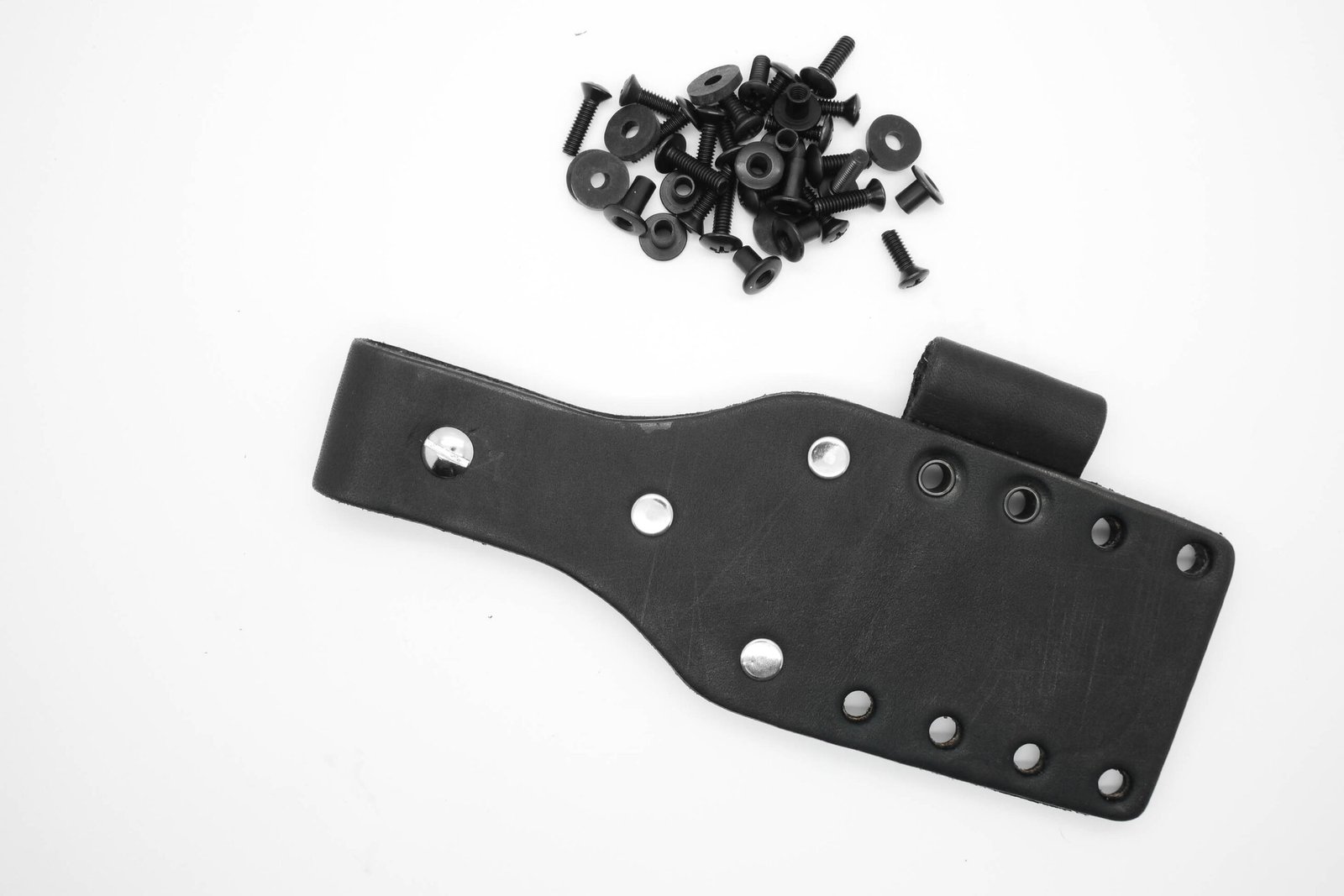 #2 Leather Backer WITH Loop, BLACK | Fits AK 3 / 3.5 / 4.5 Sheaths