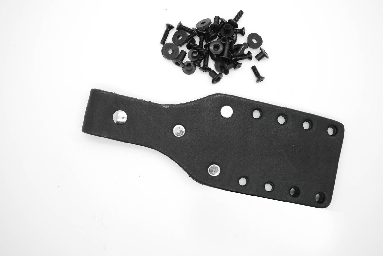 #2 Leather Backer WITHOUT Loop, BLACK | Fits AK 3 / 3.5 / 4.5 Sheaths