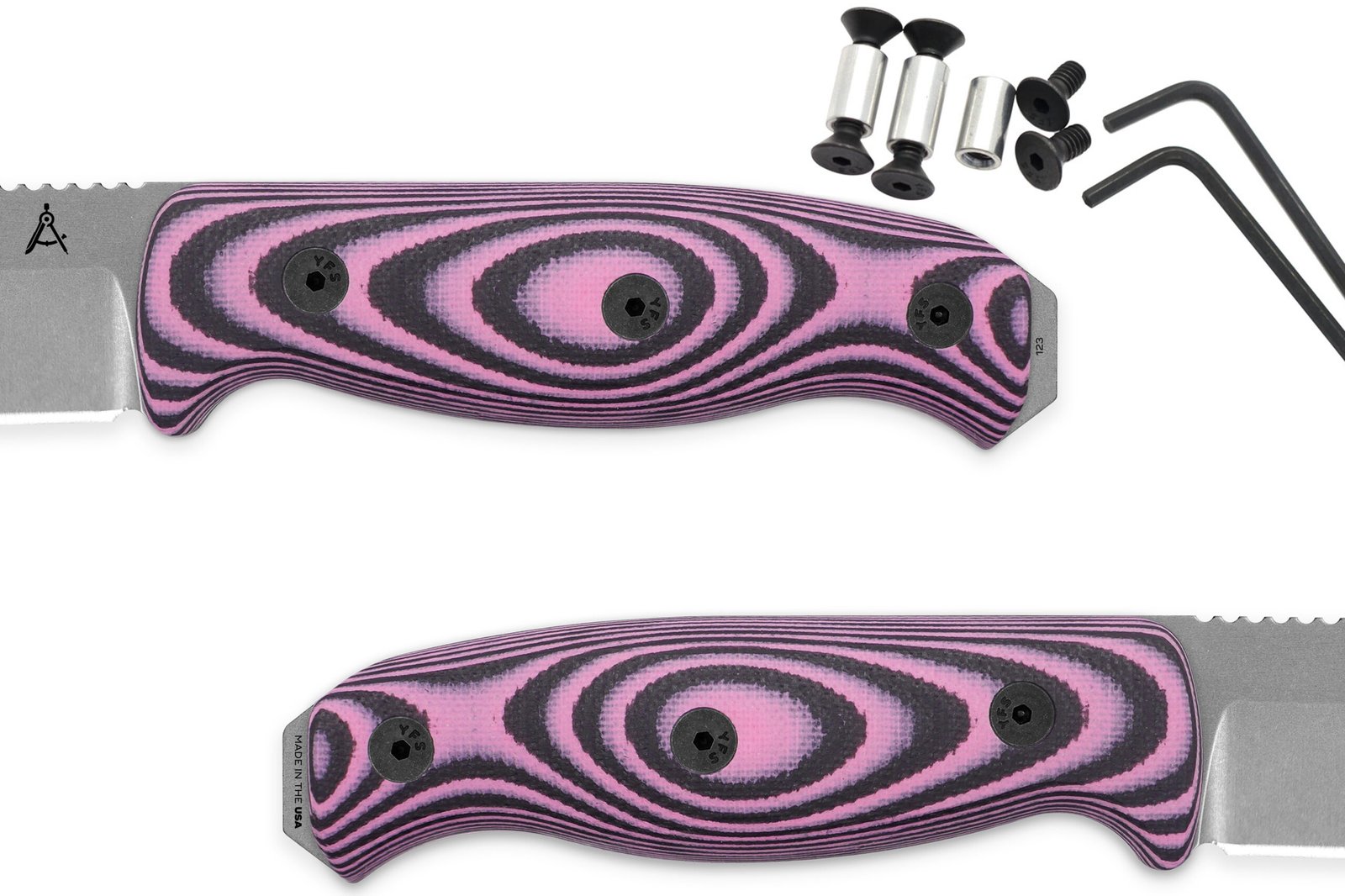 Handle Kit for AK 3.5 and AK 4.5 - Lavender & Black G10