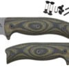 Handle Kit for AK 5.5 / AK 6.5 and AK 8 - Woodland Camo Canvas Micarta