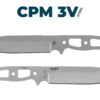 Architect® AK 6.5 Blade Only – Uncoated CPM-3V Steel – High Saber Grind