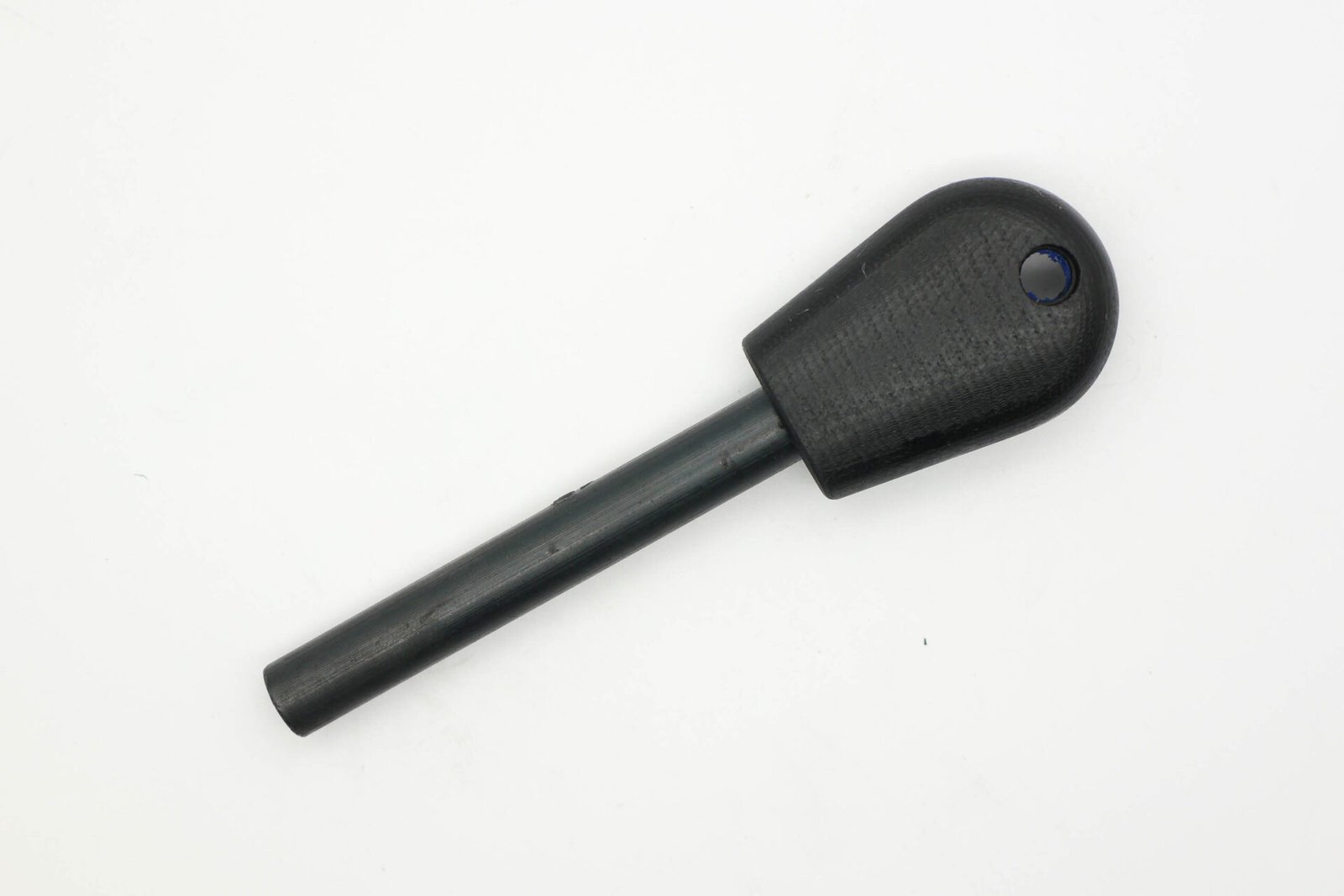 AK Firesteel Ferrocerium Rod - Black w/ Blue Liner G10 Handle