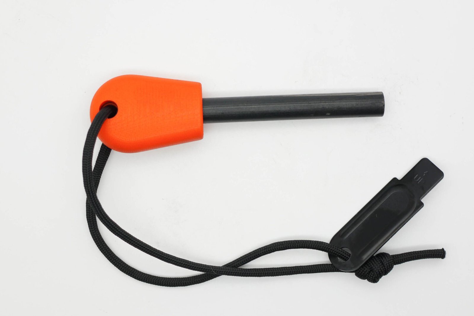 AK Firesteel Ferrocerium Rod - Blaze Orange G10 Handle