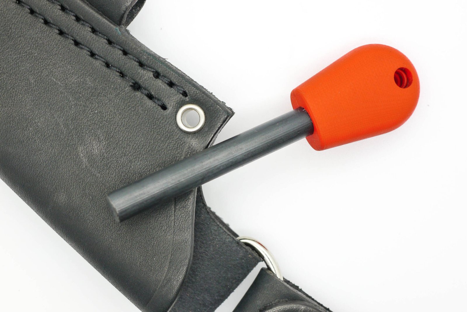 AK Firesteel Ferrocerium Rod - Blaze Orange G10 Handle