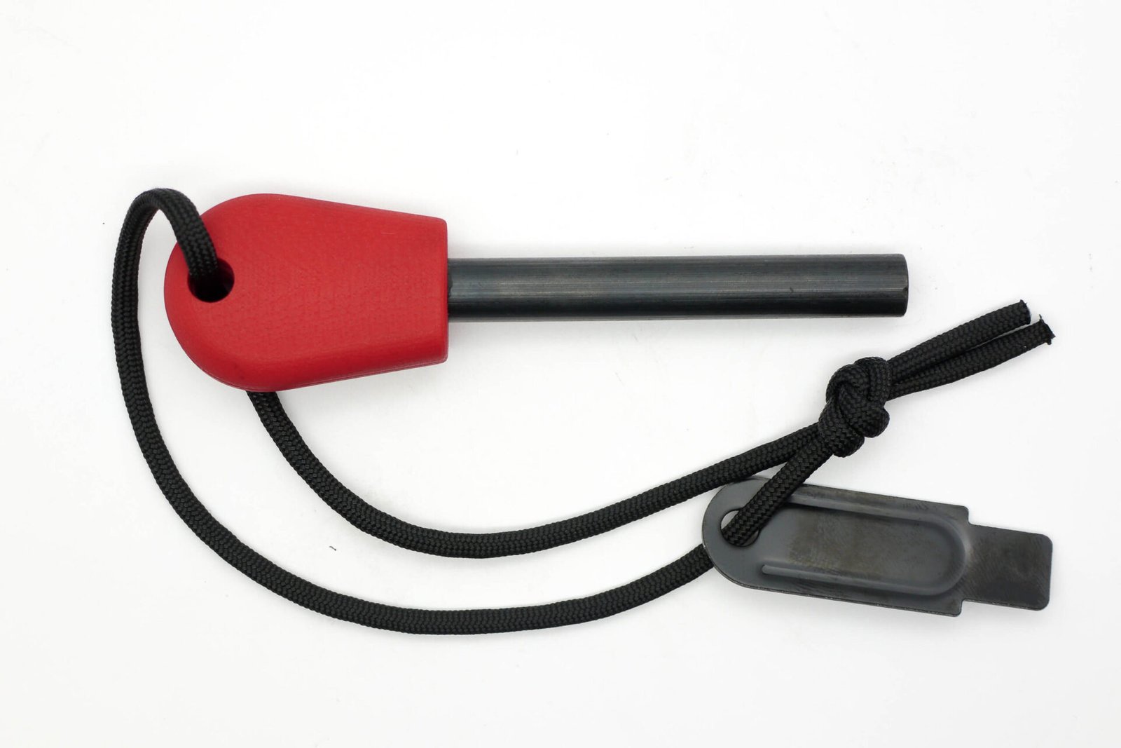 AK Firesteel Ferrocerium Rod - Cherry Red G10 Handle