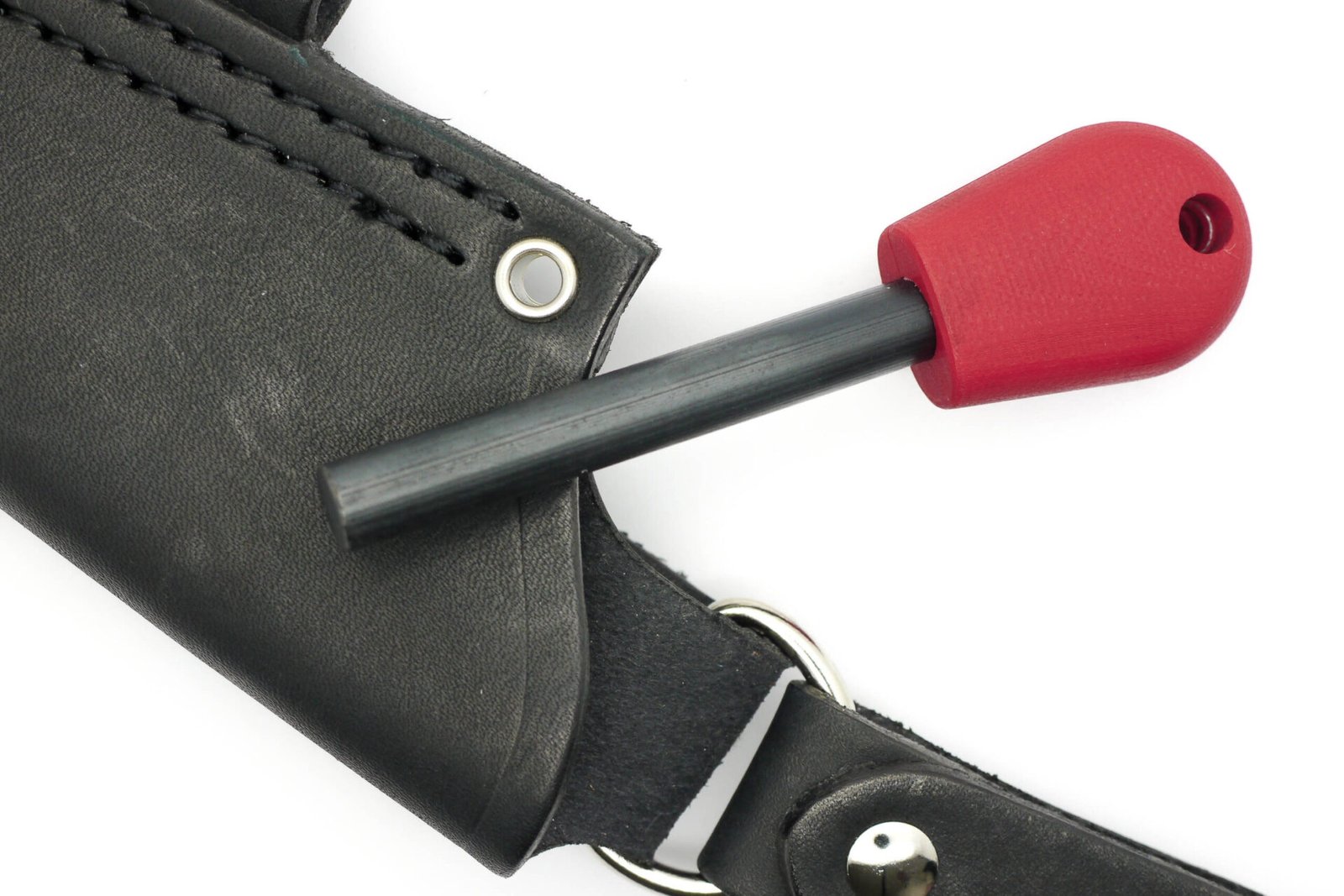 AK Firesteel Ferrocerium Rod - Cherry Red G10 Handle