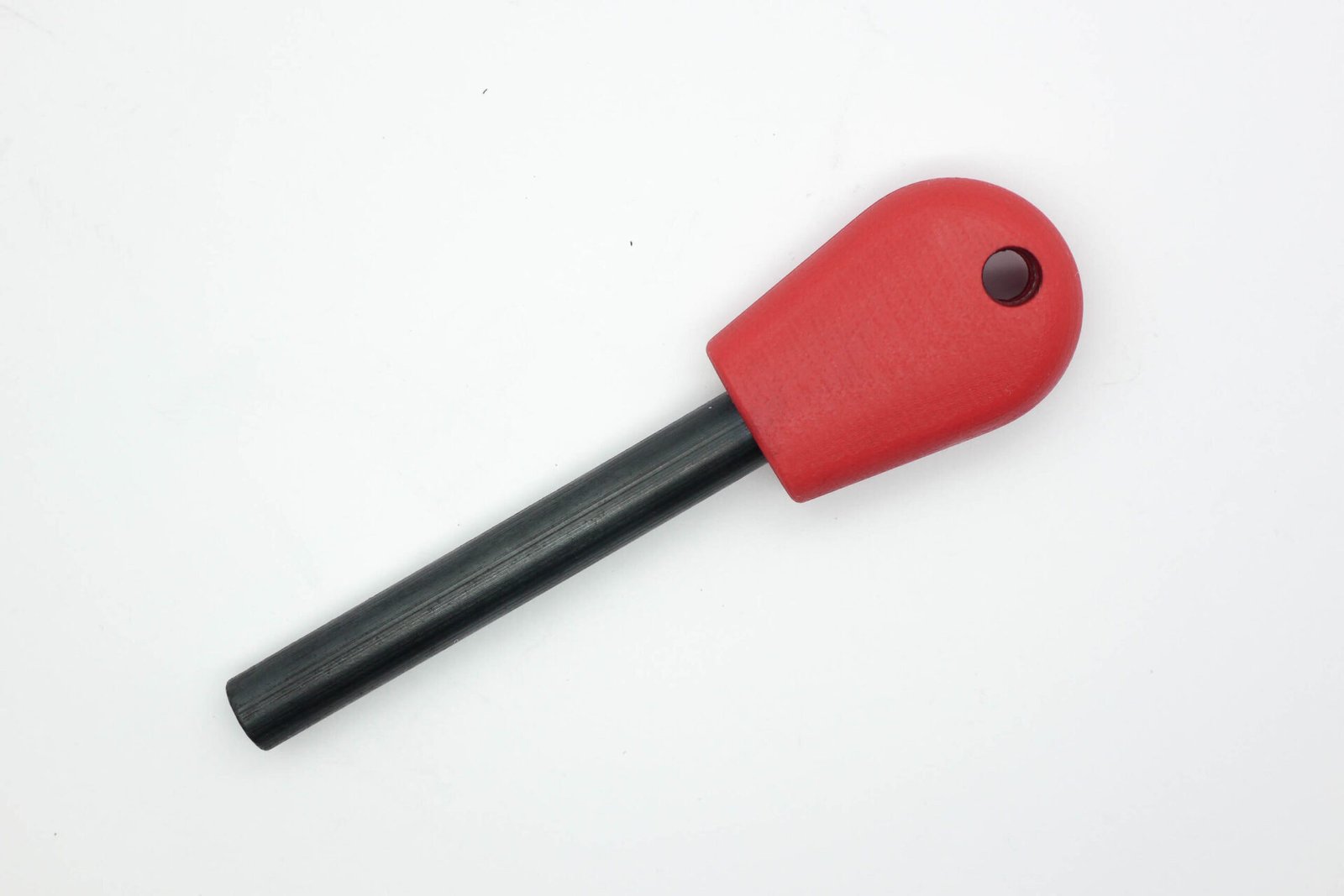 AK Firesteel Ferrocerium Rod - Cherry Red G10 Handle