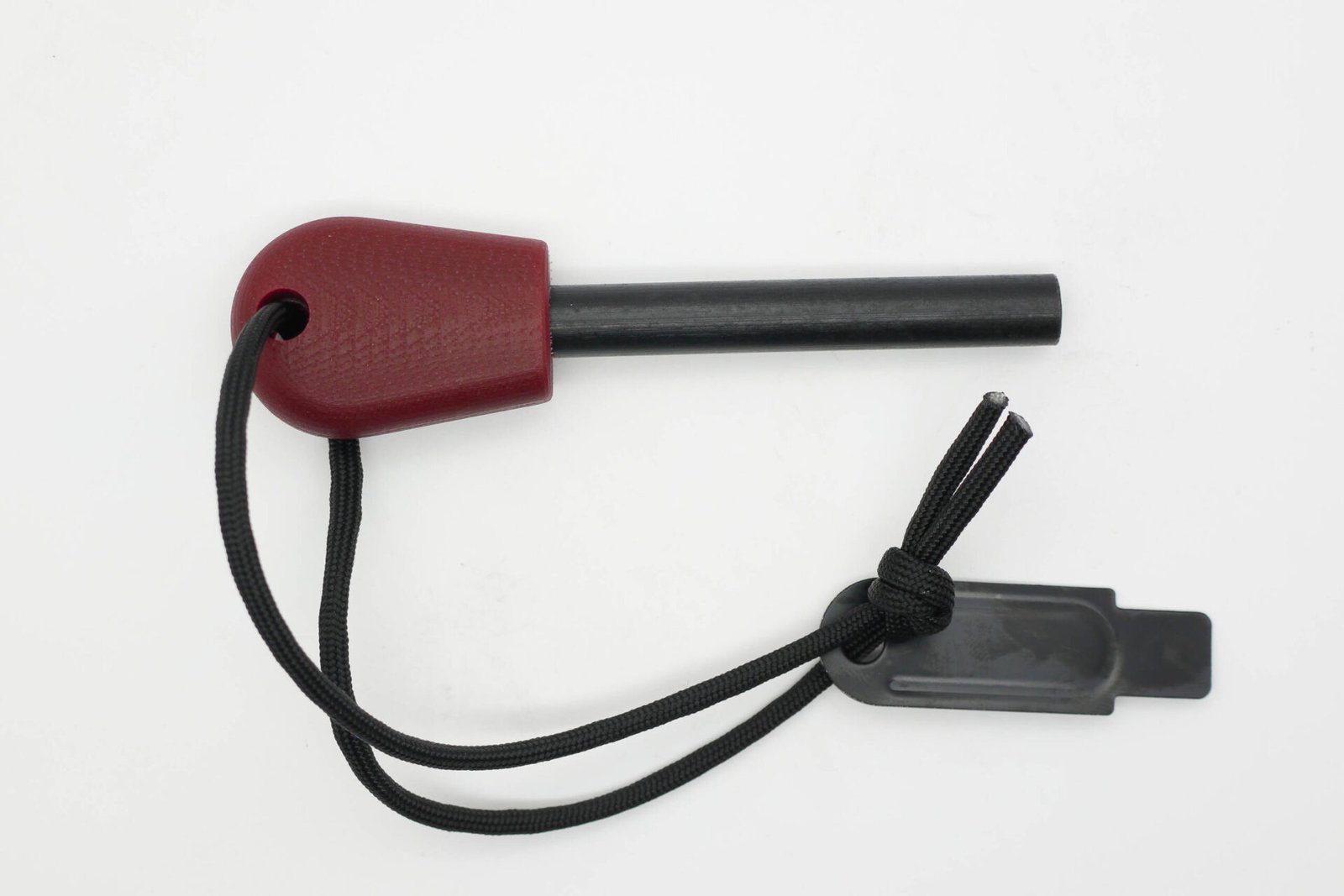 AK Firesteel Ferrocerium Rod - Red G10 Handle