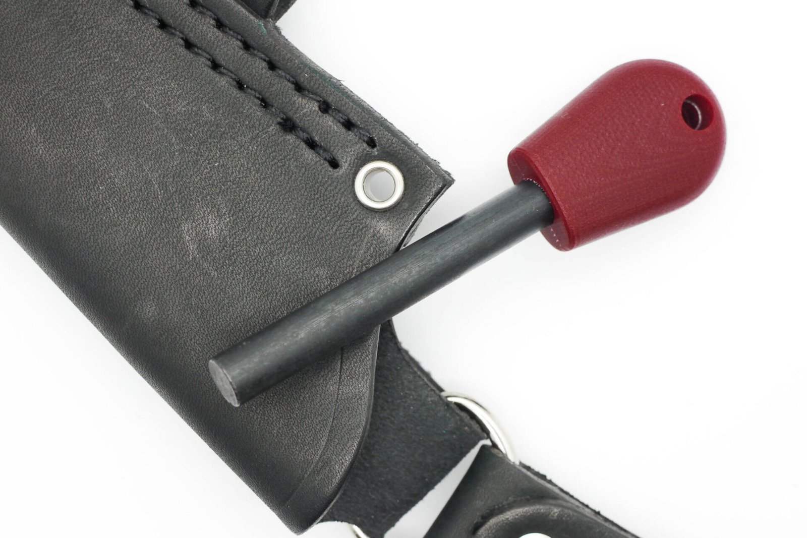 AK Firesteel Ferrocerium Rod - Red G10 Handle