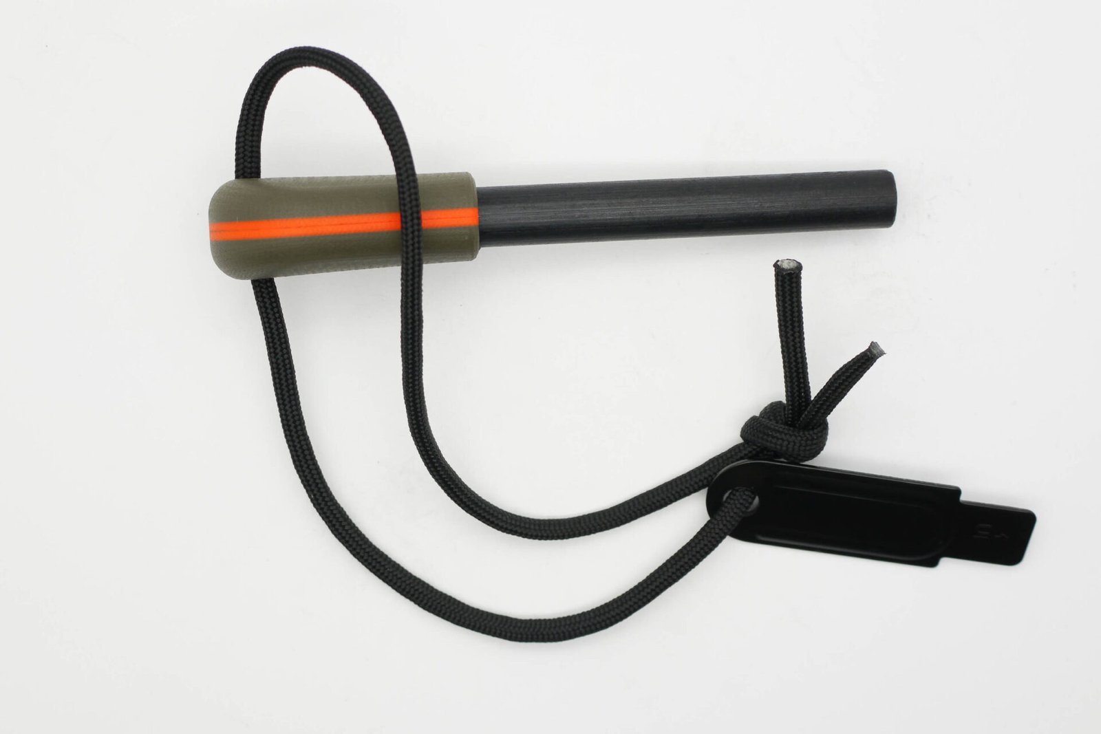 AK Firesteel Ferrocerium Rod - Ranger Green w/ Orange Liner G10 Handle