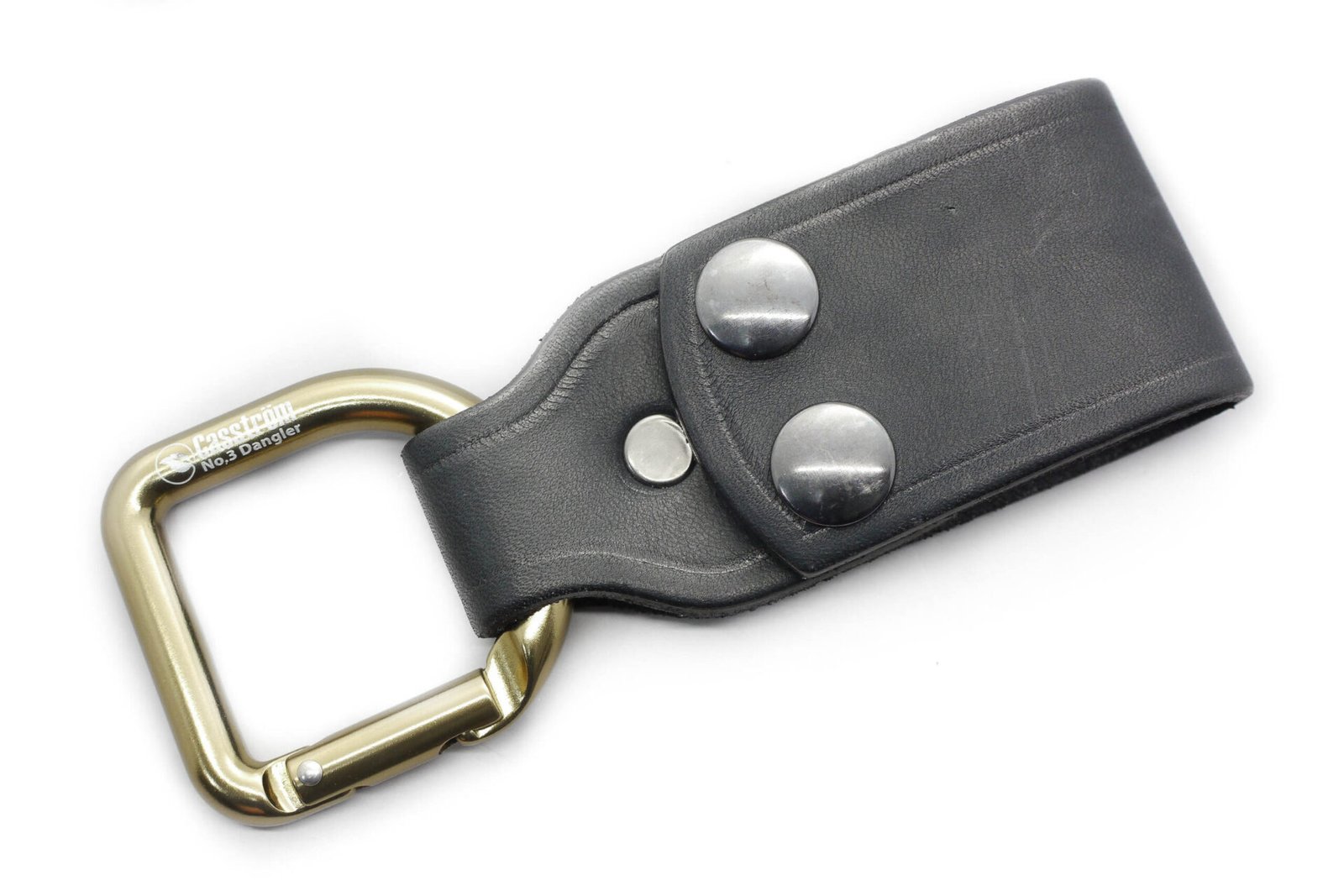 AK Swedish Dangler - Black Leather and Bronze D-Ring