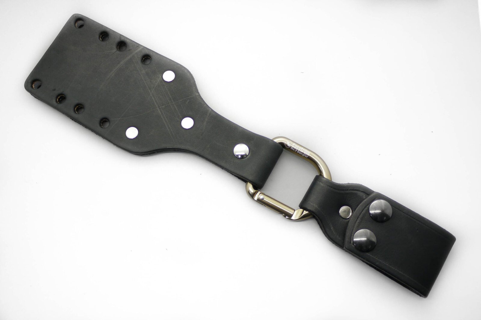 AK Swedish Dangler - Black Leather and Bronze D-Ring