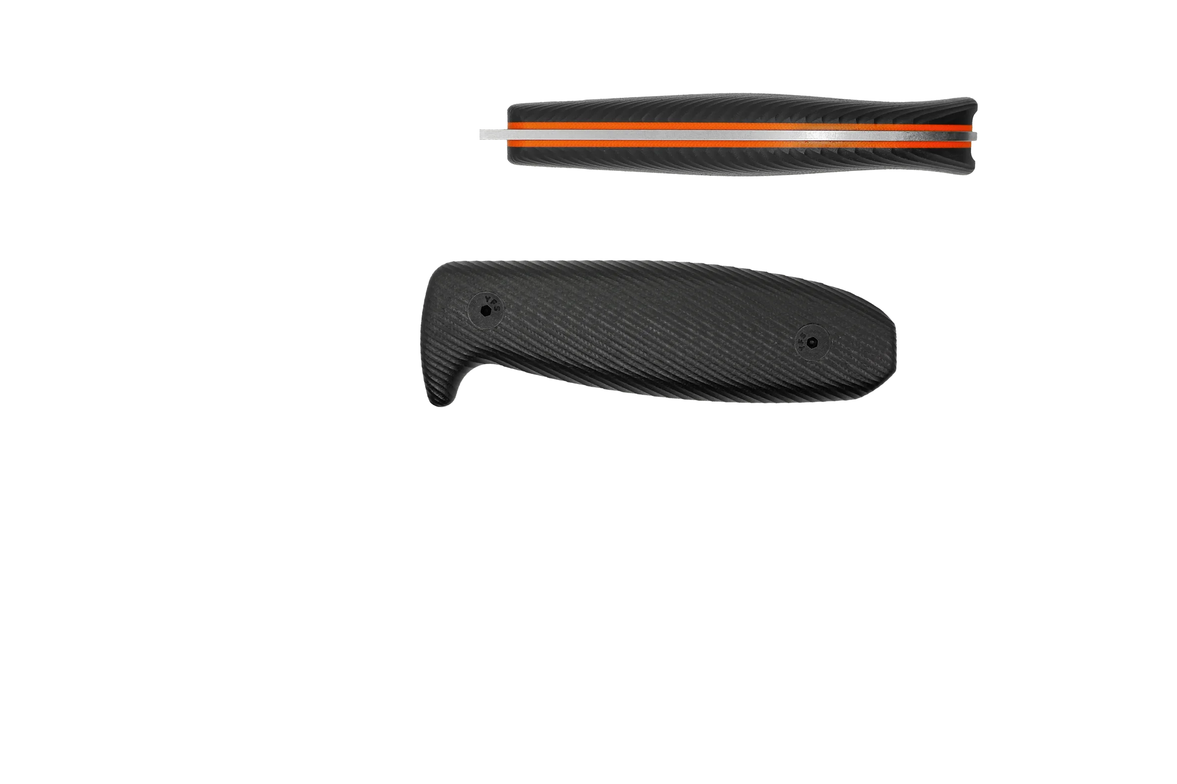 Handle Kit for AK 3 - Black w/ Orange Liner G10