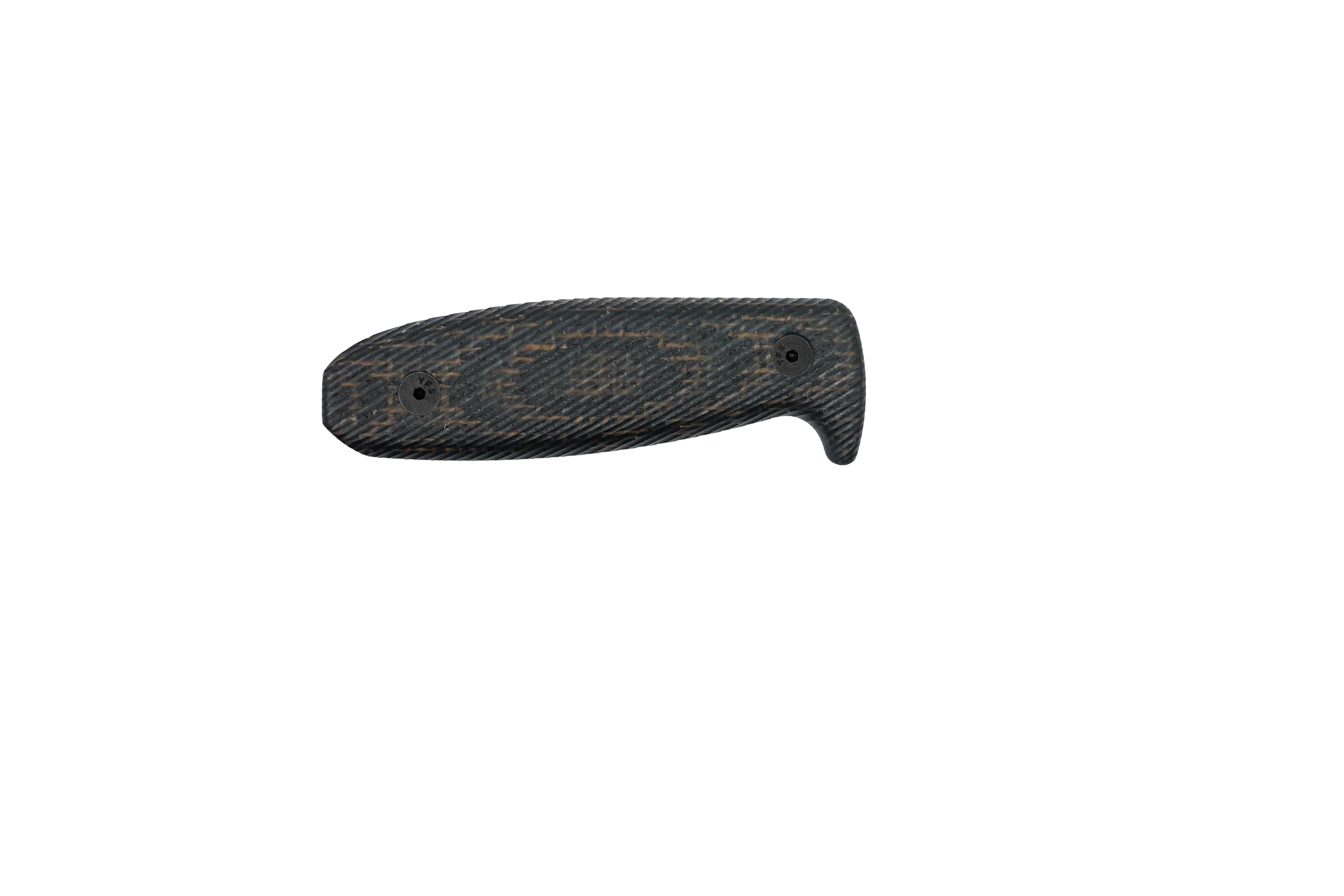 Handle Kit for AK 3 - Black Linen w/ Brown Burlap Micarta