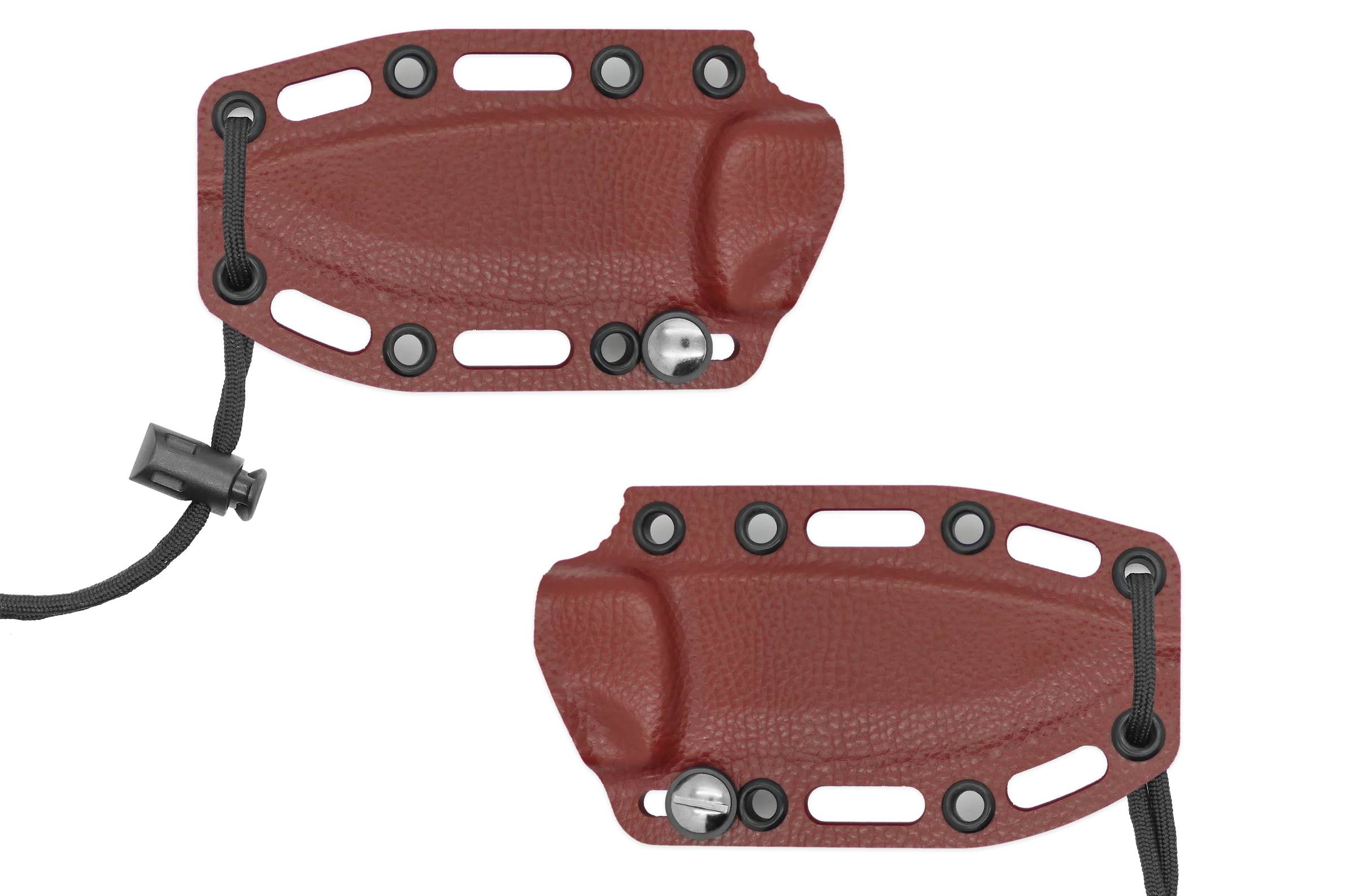 AK 3.5 Kydex Sheath w/ Slide Lock, Red Leather Print