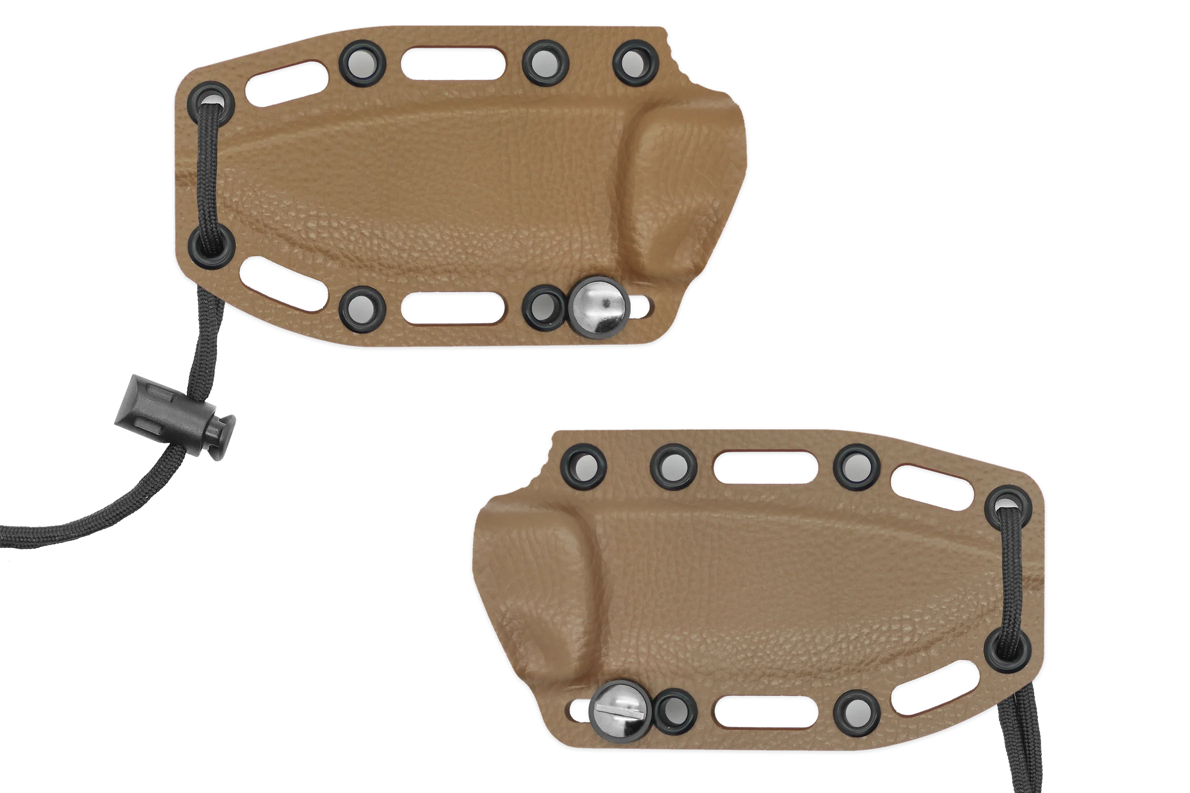 AK 3.5 Kydex Sheath w/ Slide Lock, Mustard Yellow Leather Print