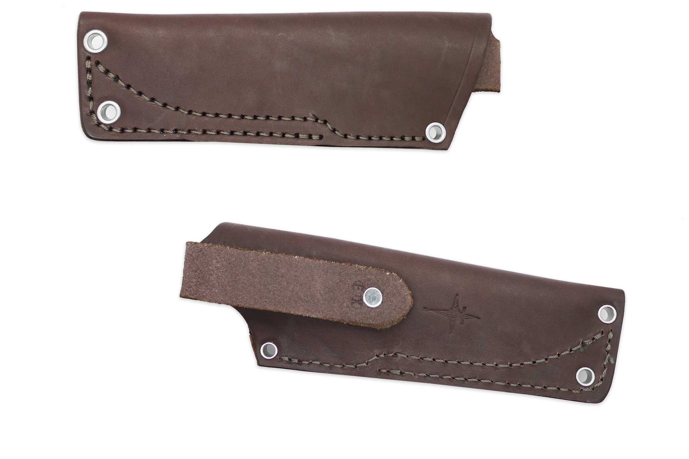 "EX" Leather HIP Sheath for AK 3 & AK 3.5, Brown, LH, WITHOUT Firesteel Loop