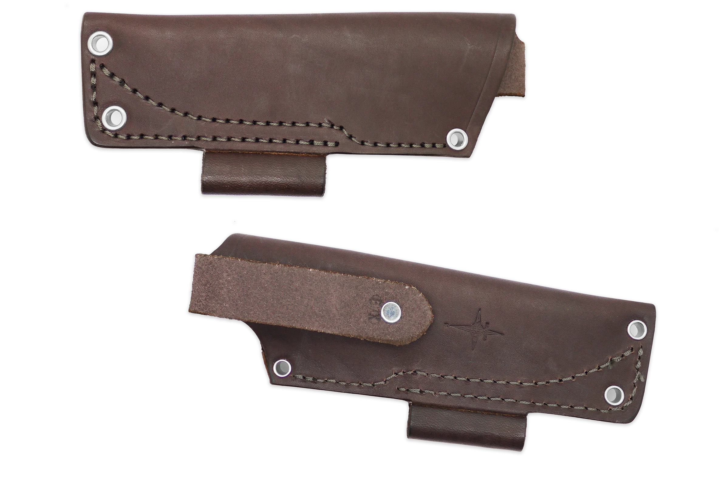 "EX" Leather HIP Sheath for AK 3 & AK 3.5, Brown, LH, Firesteel Loop