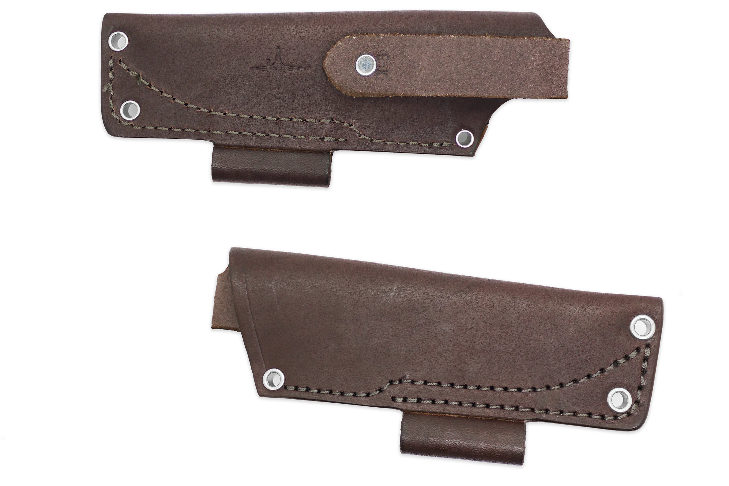 "EX" Leather HIP Sheath for AK 3 & AK 3.5, Brown, RH, Firesteel Loop