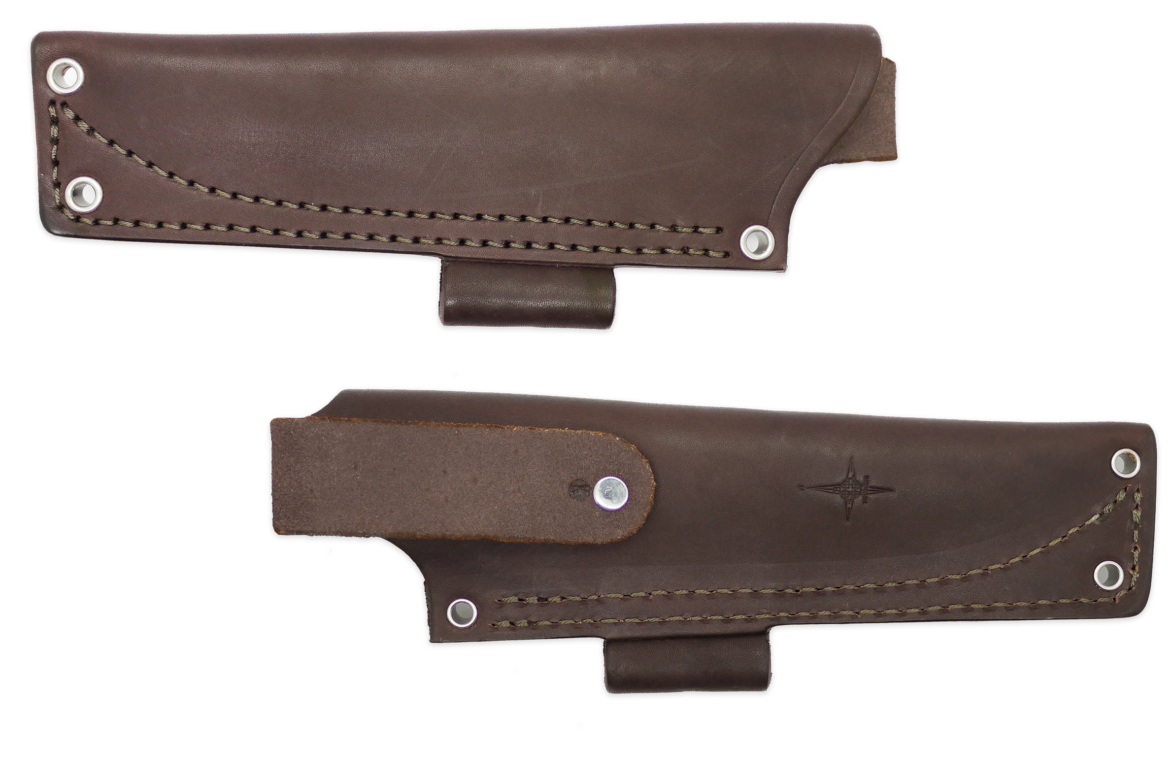 "K" Leather HIP Sheath for AK 4.5, Brown, LH, Firesteel Loop