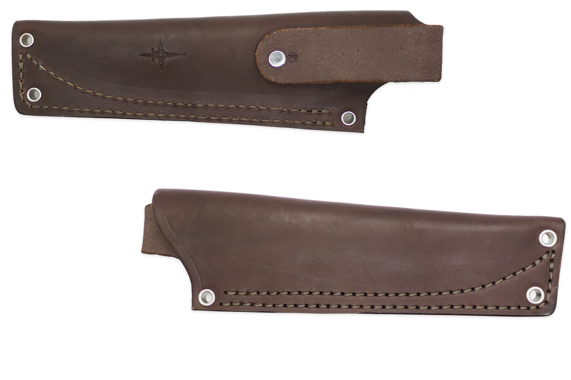 "K" Leather HIP Sheath for AK 4.5, Brown, RH, WITHOUT Firesteel Loop