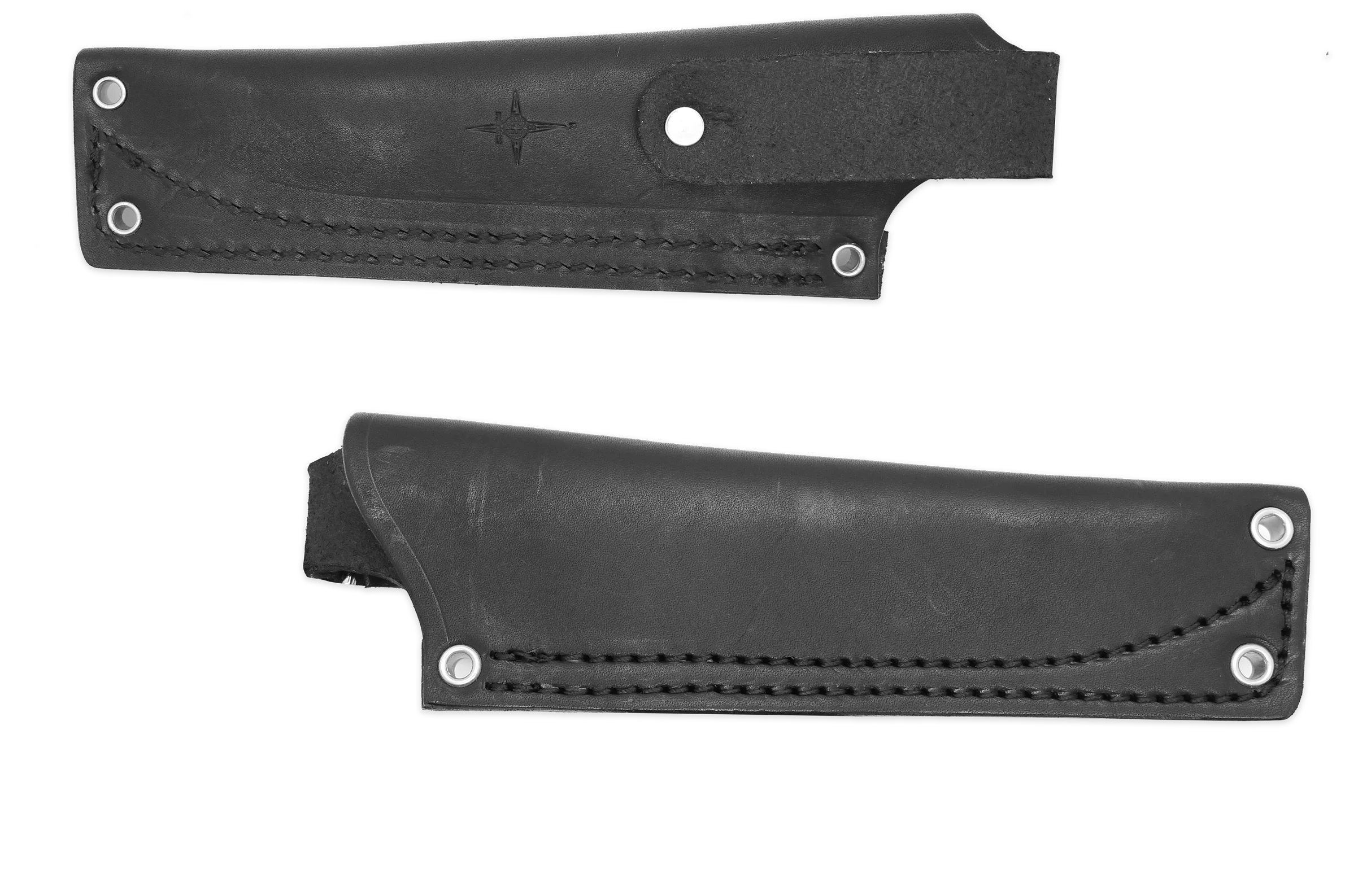 "K" Leather HIP Sheath for AK 4.5, Black, RH, WITHOUT Firesteel Loop