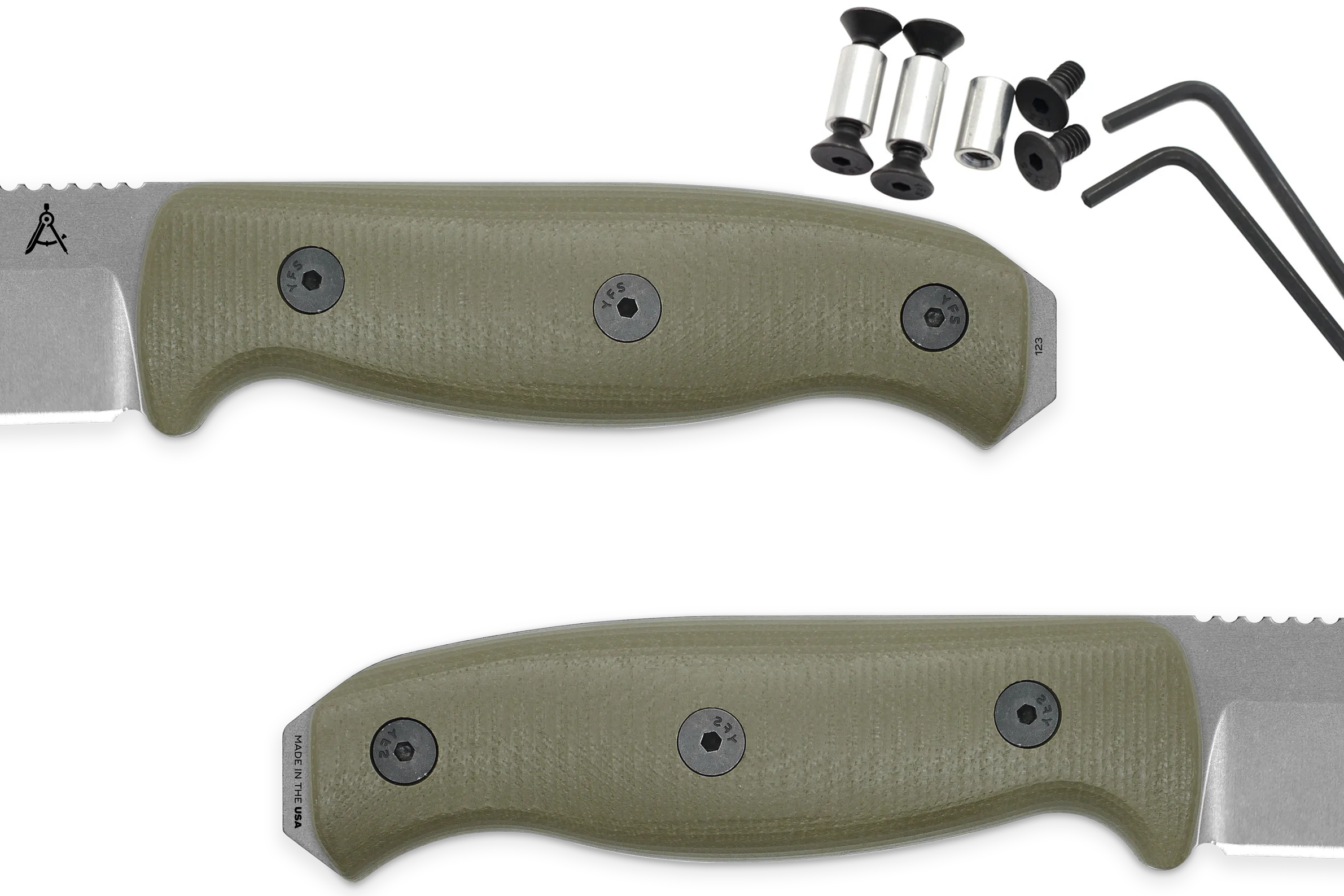 Handle Kit for AK 3.5 and AK 4.5 - Ranger Green G10