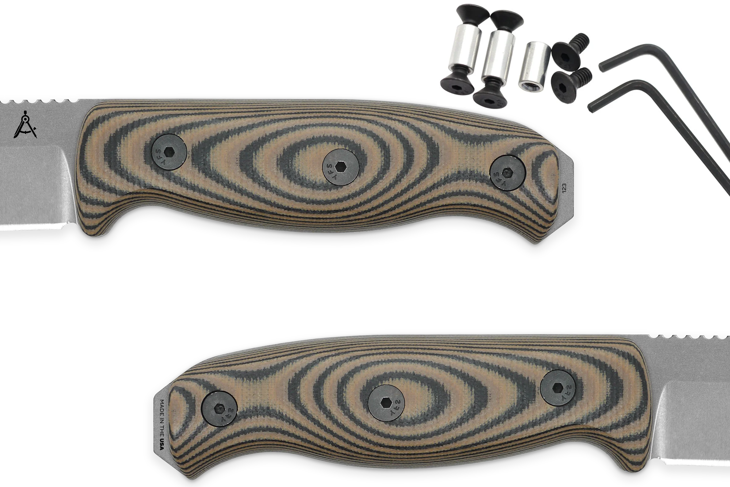 Handle Kit for AK 3.5 and AK 4.5 - Earth Camo G10