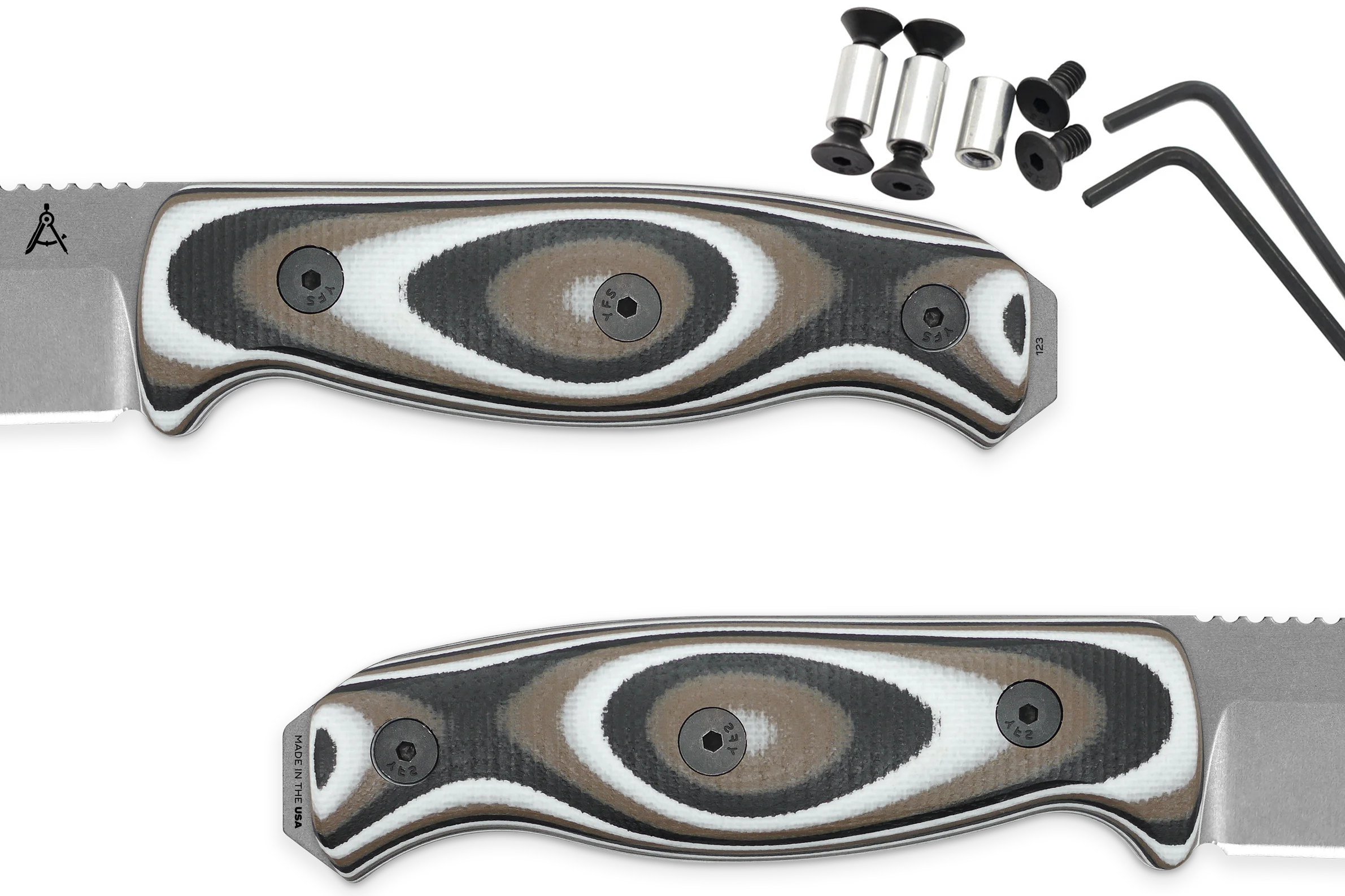 Handle Kit for AK 3.5 and AK 4.5 - Winter Forest G10