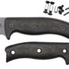 Handle Kit for AK 5.5 / AK 6.5 and AK 8 - Black Linen w/ Brown Burlap Micarta