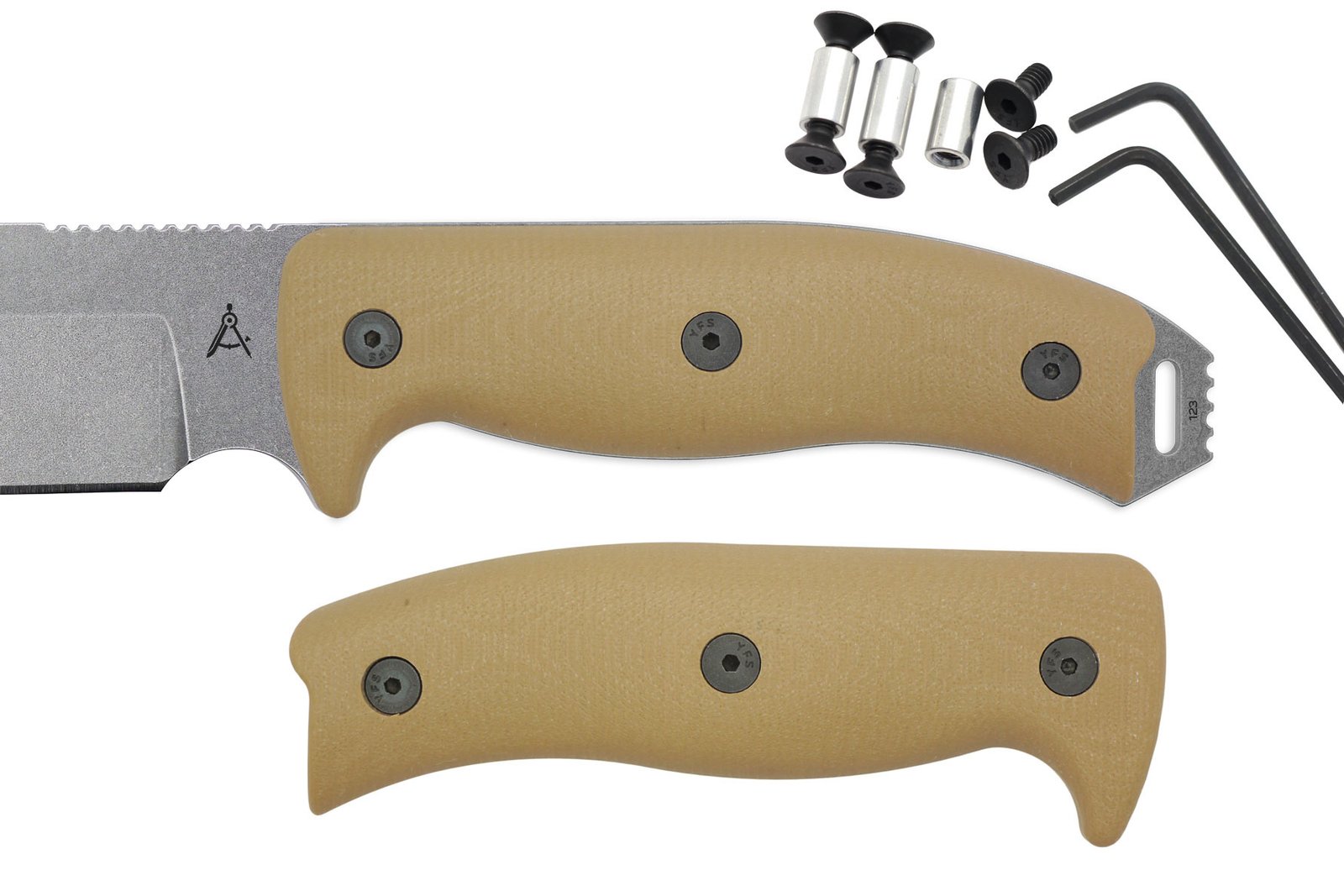 Handle Kit for AK 5.5 / AK 6.5 and AK 8 - Coyote Brown G10