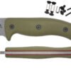 Handle Kit for AK 5.5 / AK 6.5 and AK 8 - Ranger Green w/ Red Liner G10