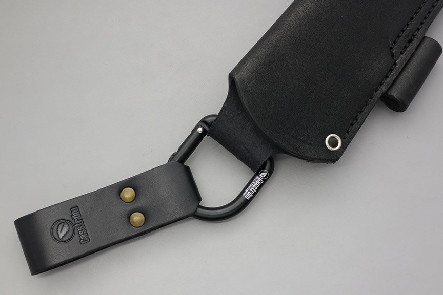 Casstrom No 3 Sheath Dangler with Black Leather Loop and Black Carabiner