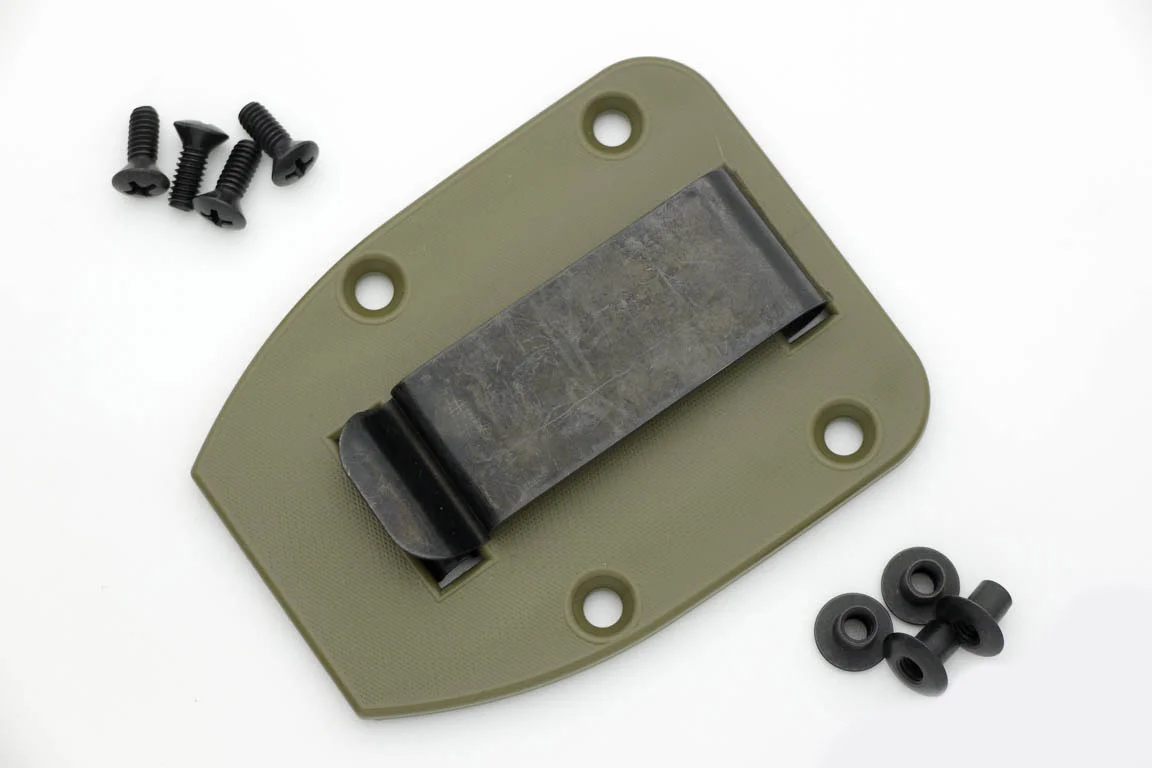 ESEE 3/4 OD Green Belt Clip Plate - Fits AK 3.5 and 4.5 Kydex Sheaths