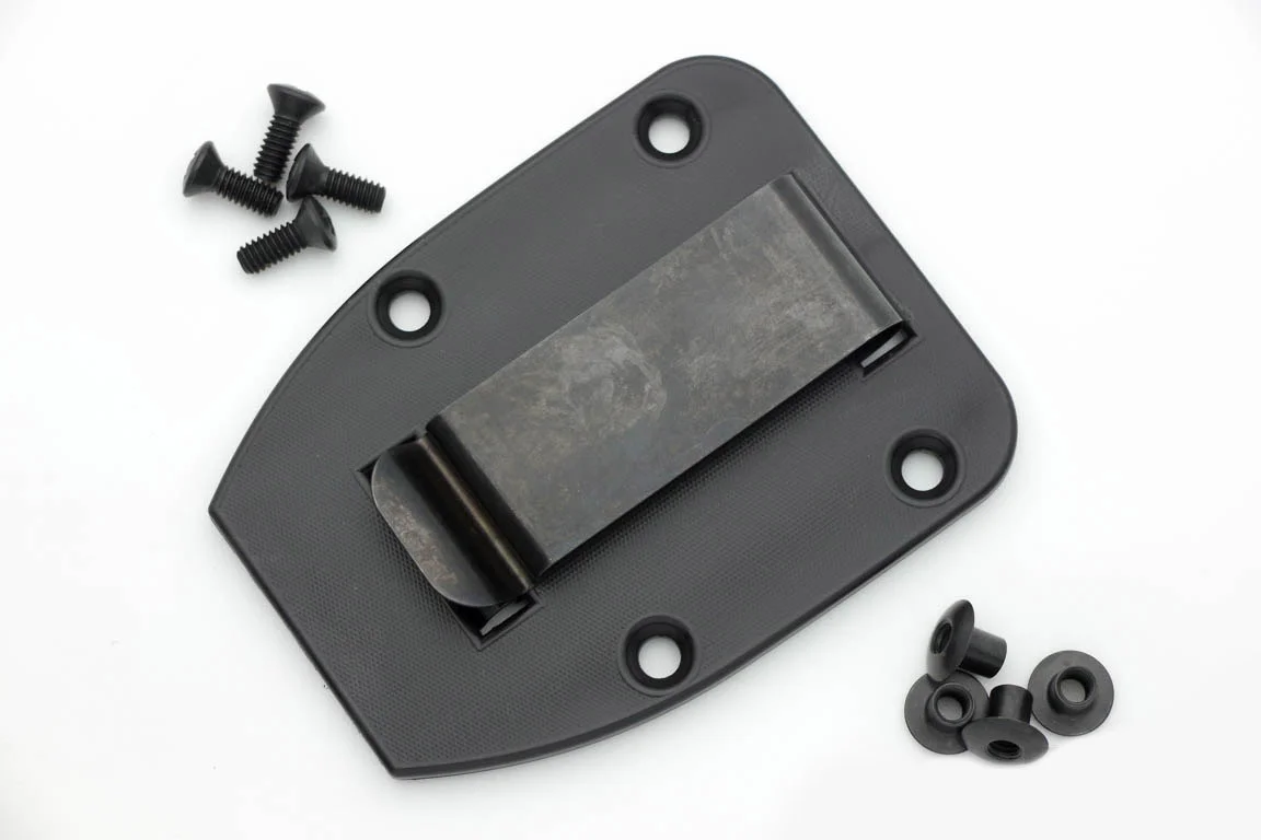 ESEE 3/4 Black Belt Clip Plate - Fits AK 3.5 and 4.5 Kydex Sheaths