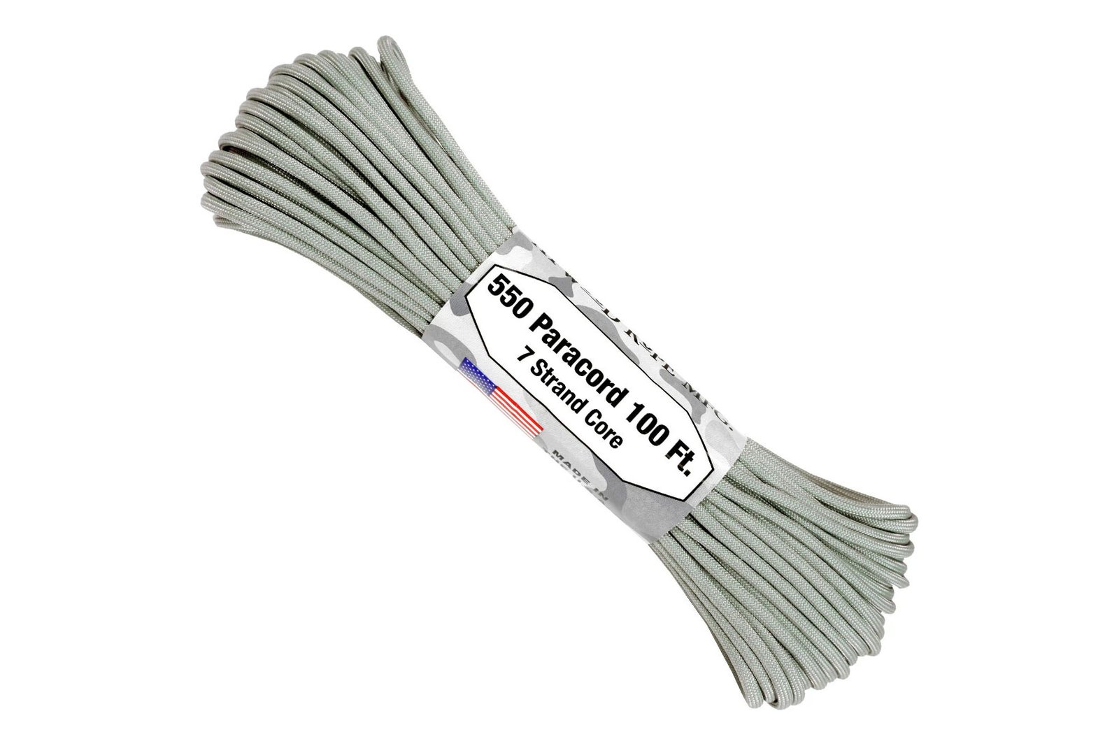 Atwood 550 - 100 Ft. - Grey - 7 Strand Core Paracord