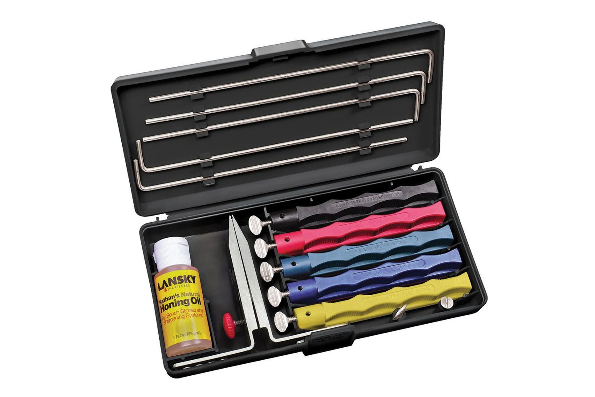 Lansky Sharpeners: LKCLX Deluxe 5-Stone Knife Sharpening Kit