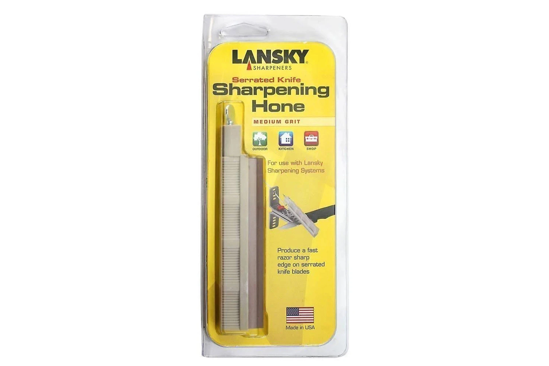 Lansky Sharpeners: Medium Serrated Hone