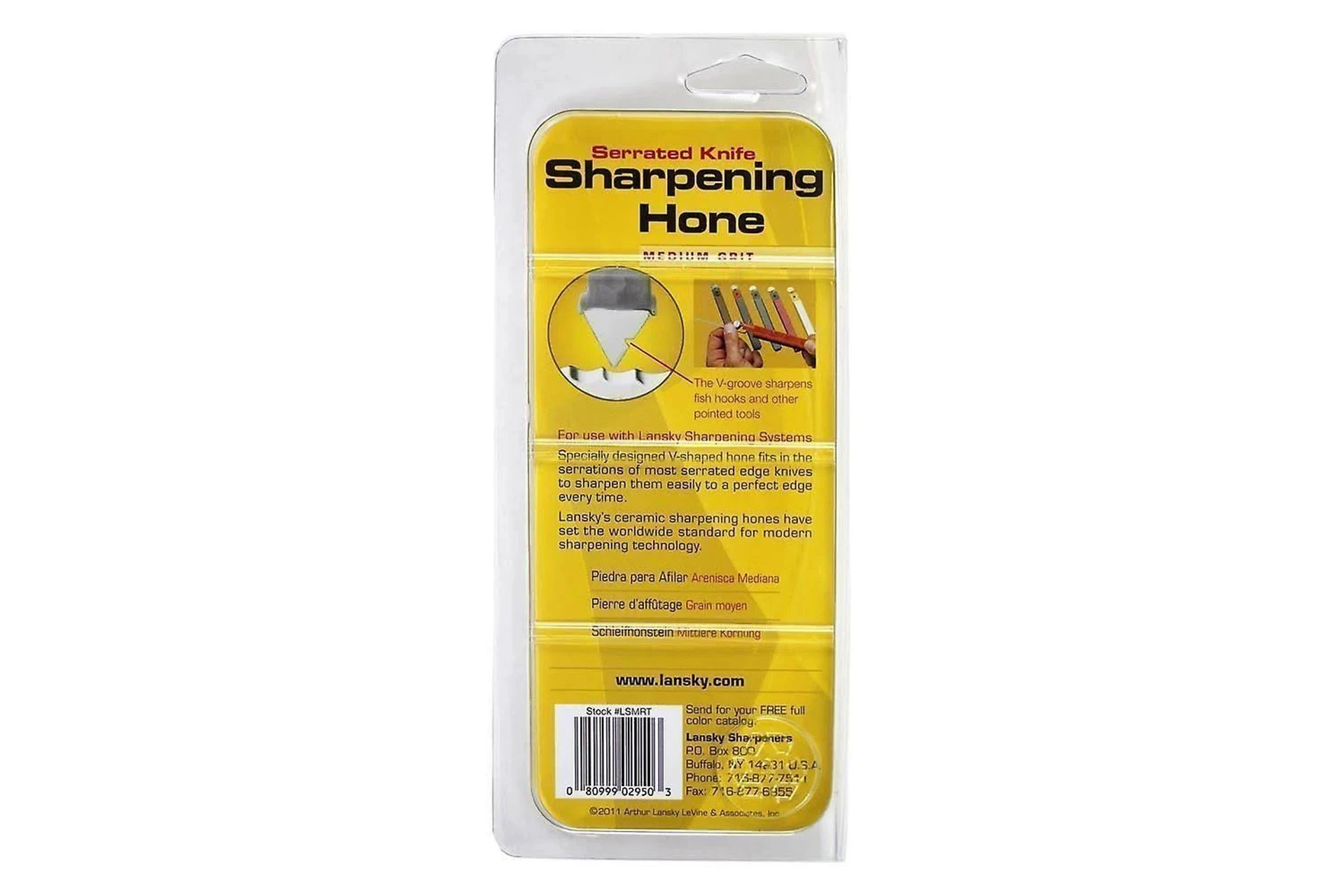 Lansky Sharpeners: Medium Serrated Hone