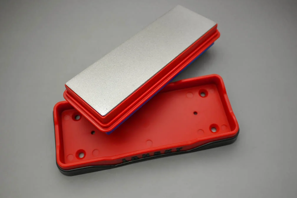 Lansky Sharpeners: 6 X 2 Double-Sided Diamond Bench Stone, COARSE / FINE