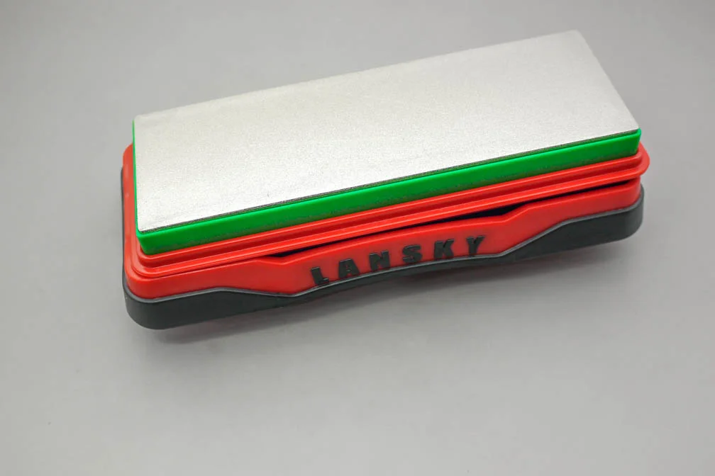 Lansky Sharpeners: 6 X 2 Double-Sided Diamond Bench Stone, MEDIUM / FINE