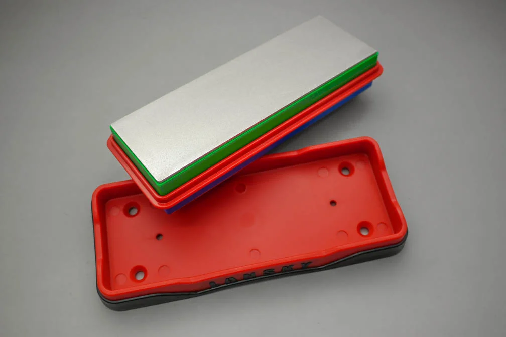 Lansky Sharpeners: 6 X 2 Double-Sided Diamond Bench Stone, MEDIUM / FINE