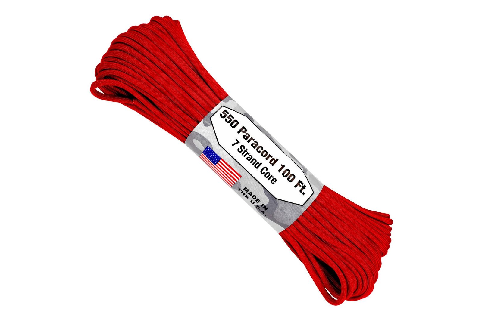 Atwood 550 - 100 Ft. - Red - 7 Strand Core Paracord