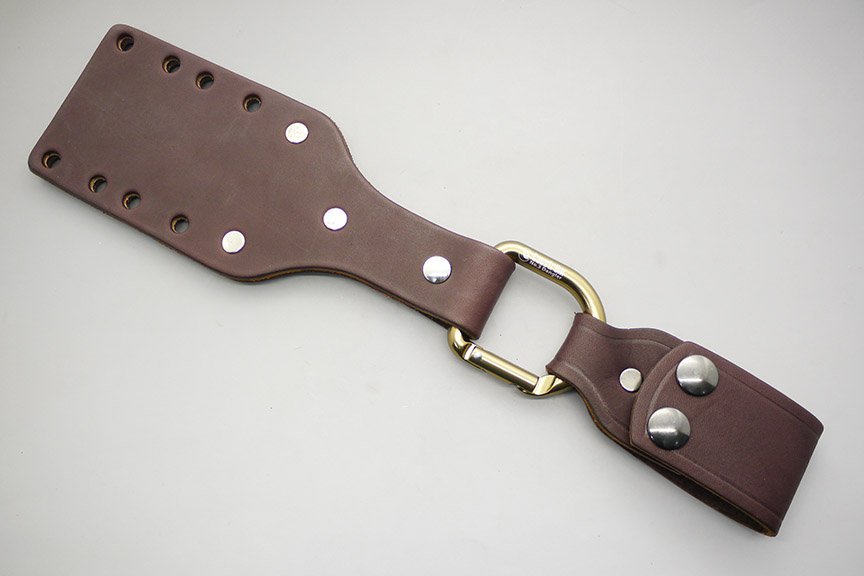 AK Swedish Dangler - Dark Brown Leather and Bronze D-Ring