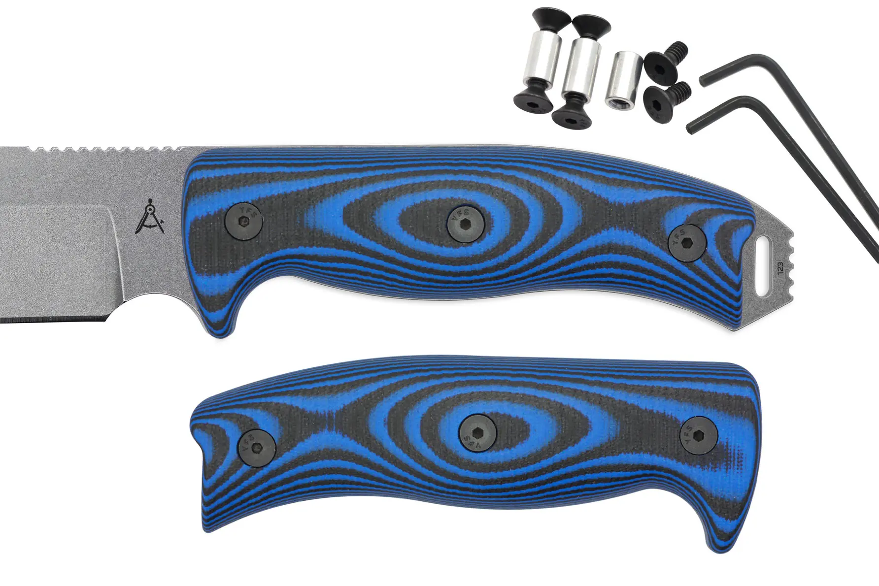 Black and Blue G10 Handle Kit for AK 5.5